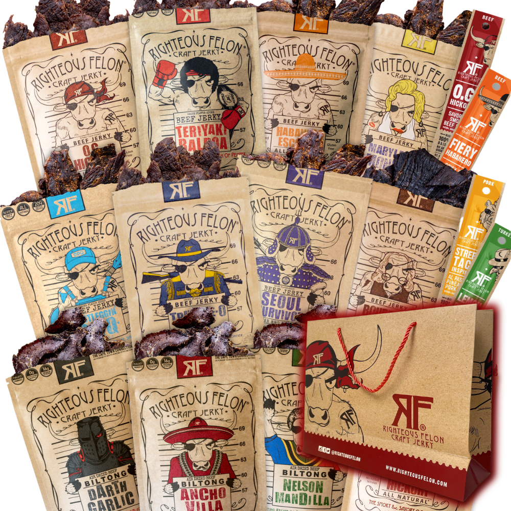 The Whole Shebang Craft Jerky Gift Bundle – Righteous Felon Craft