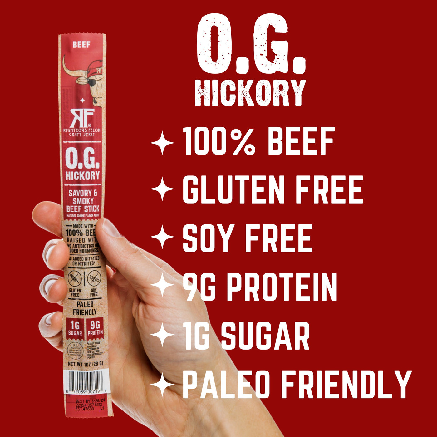 O.G. Hickory Beef Stick (3-Pack)