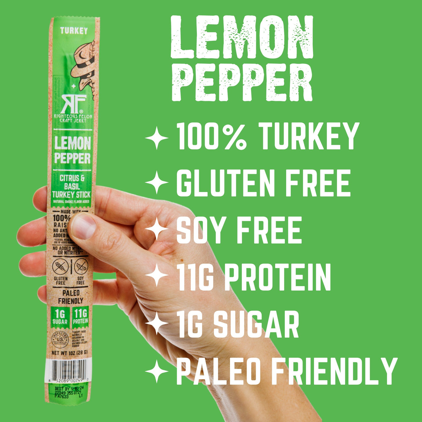 Lemon Pepper Turkey Stick (3-Pack)