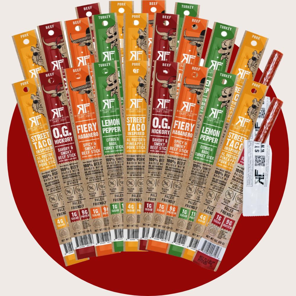 Beef Jerky Sticks Meat Sticks Beef Sticks Righteous Felon Righteous Felon Craft Jerky