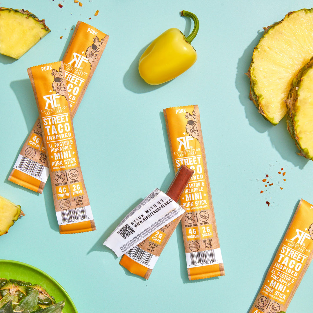 MINI Street Taco Pork Stick .5oz (24ct) – Righteous Felon Craft Jerky