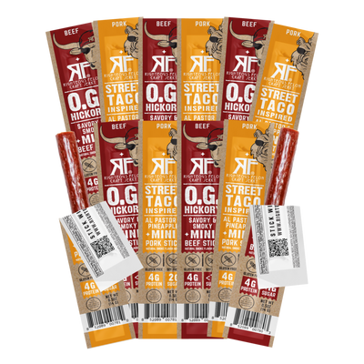 Mini stick 12ct, 6x 05. OG mini sticks, 6x 0.5 Street Taco mini sticks