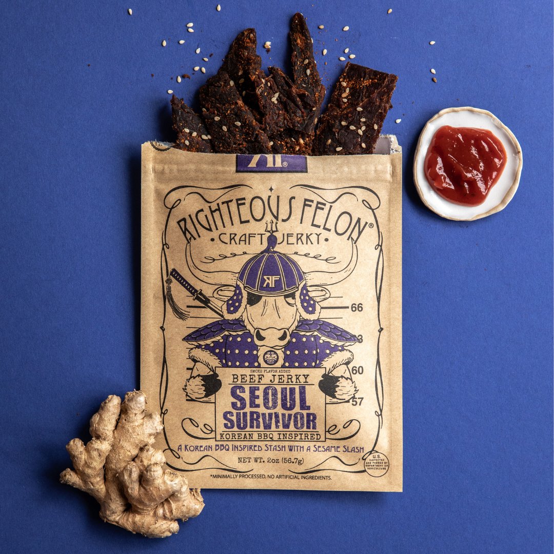 Seoul Survivor Beef Jerky (8-pack) – Righteous Felon Craft Jerky