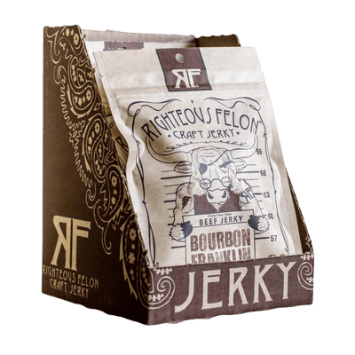 Bourbon Franklin Beef Jerky (8-pack)