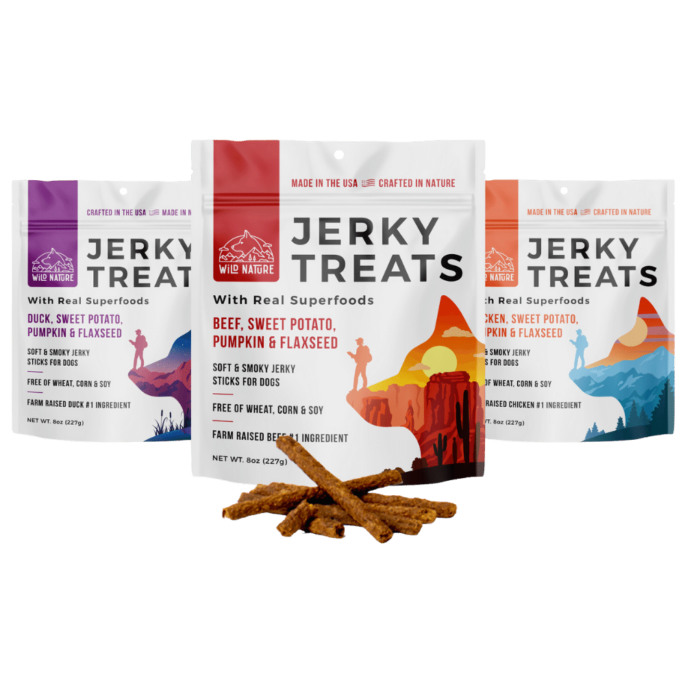 Wild Ranger Jerky Dog Treats Variety 3-Pack