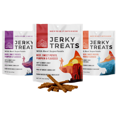 Wild Ranger Jerky Dog Treats Variety 3-Pack