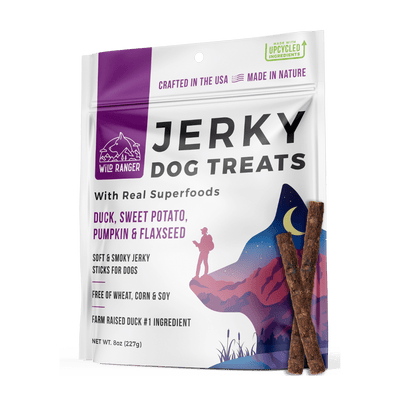 Wild Ranger Duck & Superfoods Jerky Dog Treats (8oz)