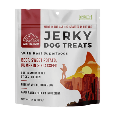 Wild Ranger Beef & Superfoods Jerky Dog Treats (25 oz)