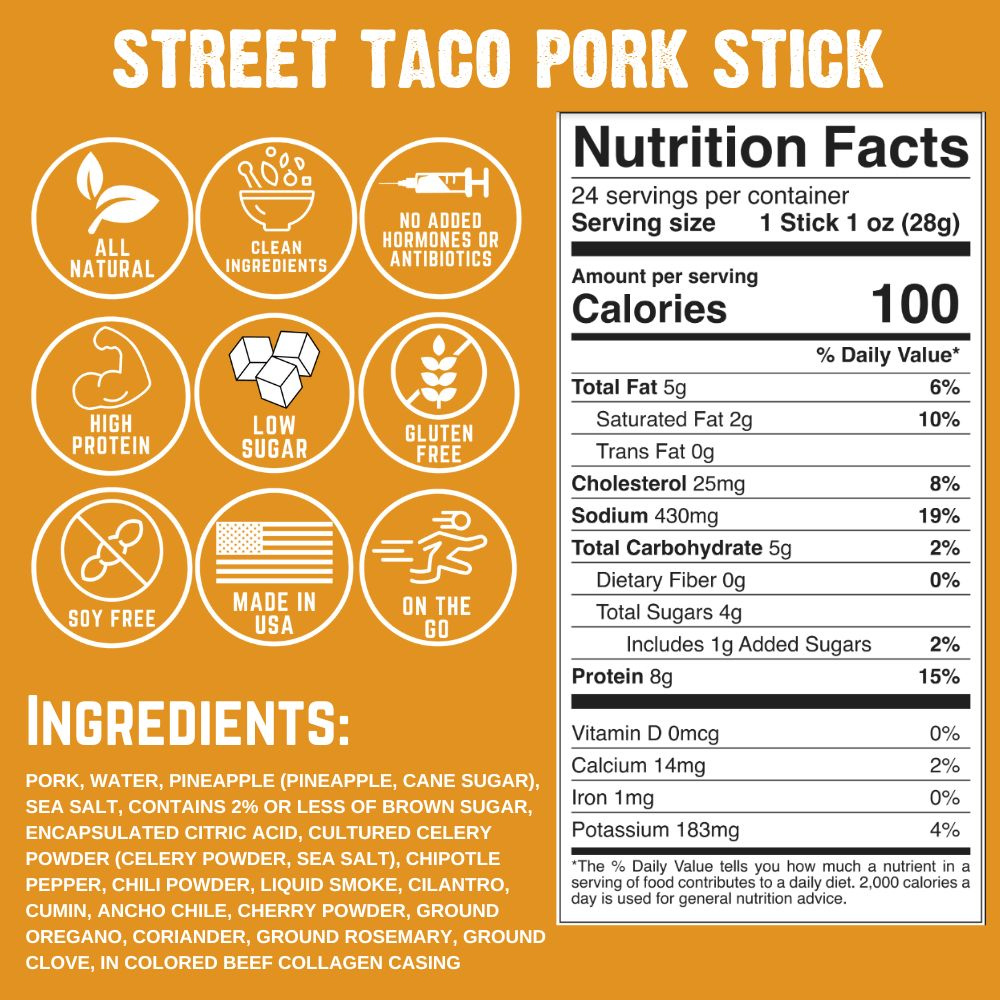 Street Taco Pork Stick (10-Pack)
