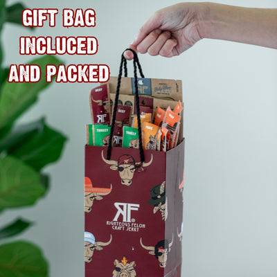 Righteous Felon Beef Jerky & Meat Sticks Variety Gift Bag, "gift bag included"