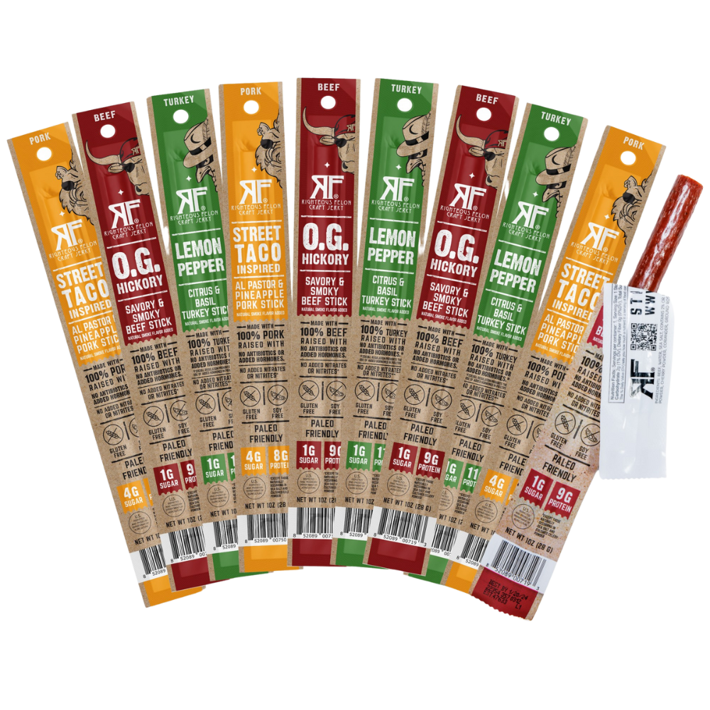 Variety Meat Sticks (10Pack) Righteous Felon Craft Jerky