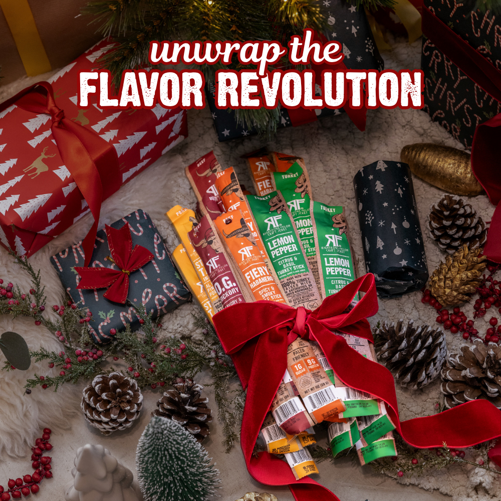 unwrap the flavor revolution, sticks under Christmas tree