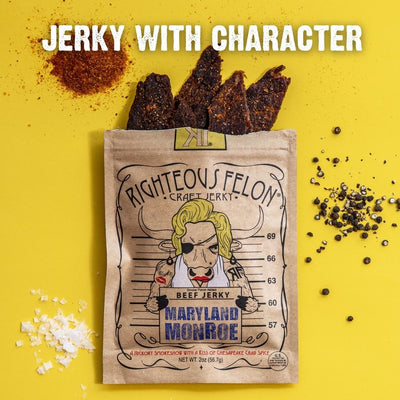 "Jerky with Character", Maryland Monroe Beef Jerky