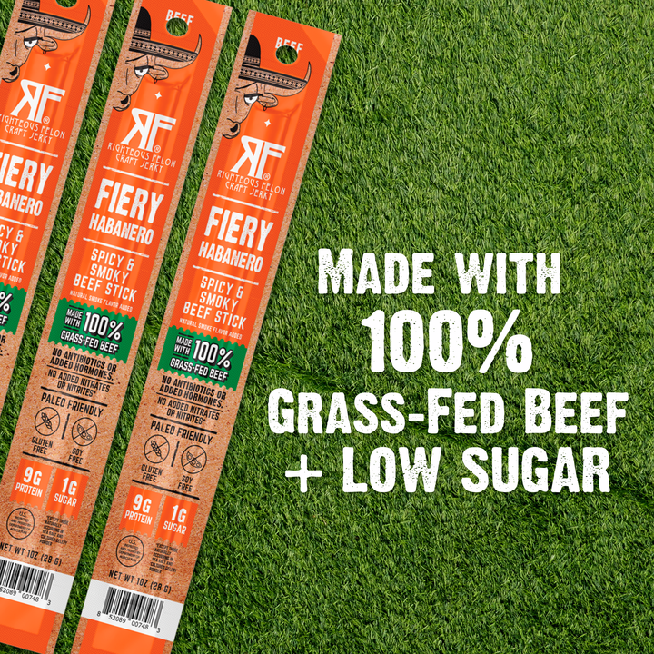 Fiery Habanero Beef Stick (3-Pack) – Righteous Felon Craft Jerky