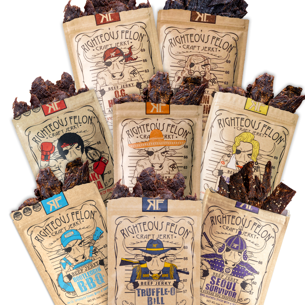 Righteous Beef Jerky Sampler (8-pack)