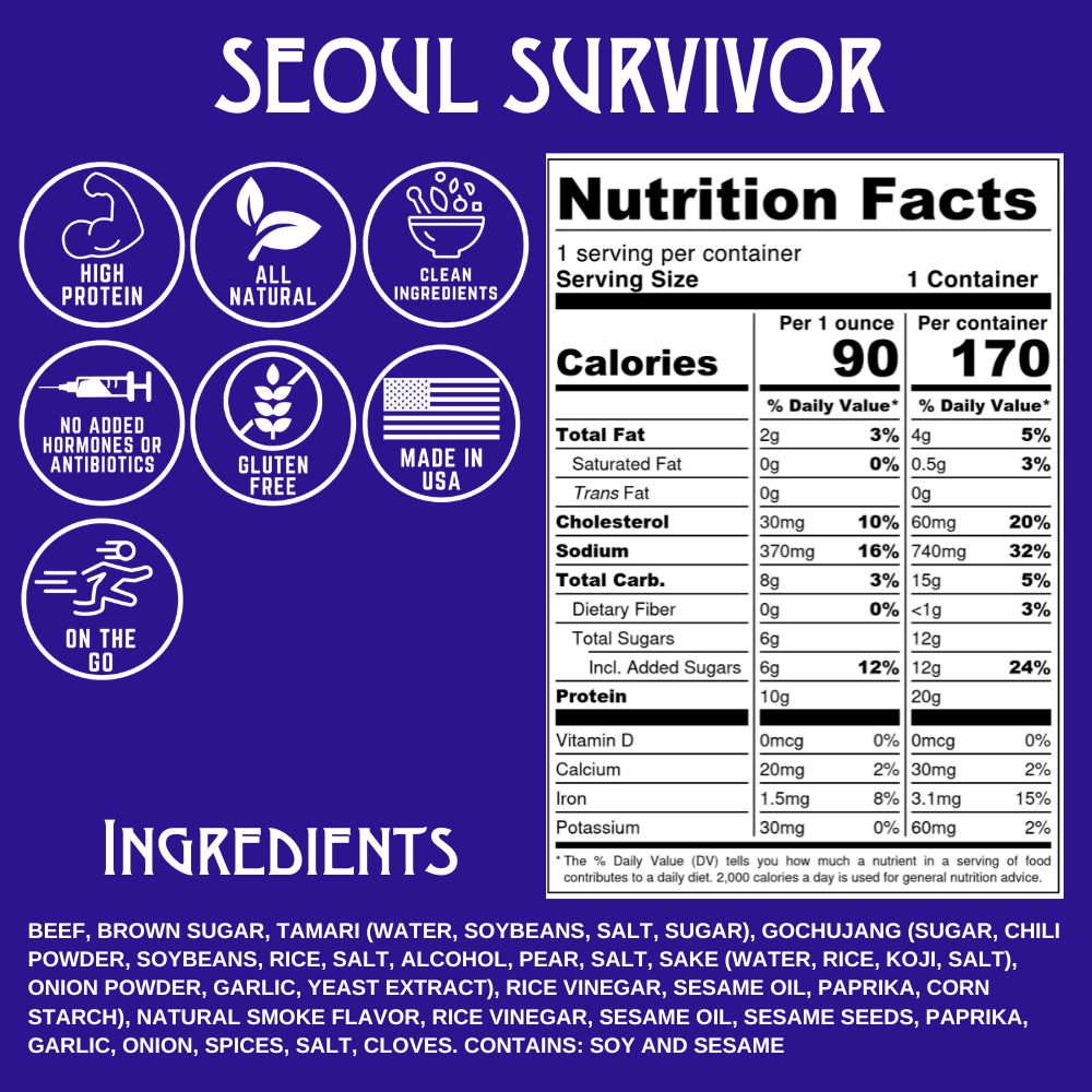 Seoul Survivor Beef Jerky (8-pack)