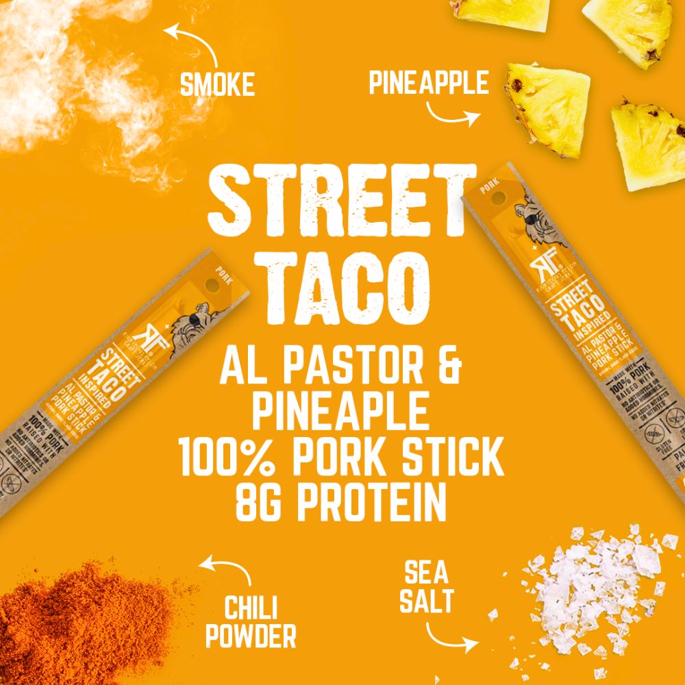 Street Taco Pork Stick (10-Pack) – Righteous Felon Craft Jerky