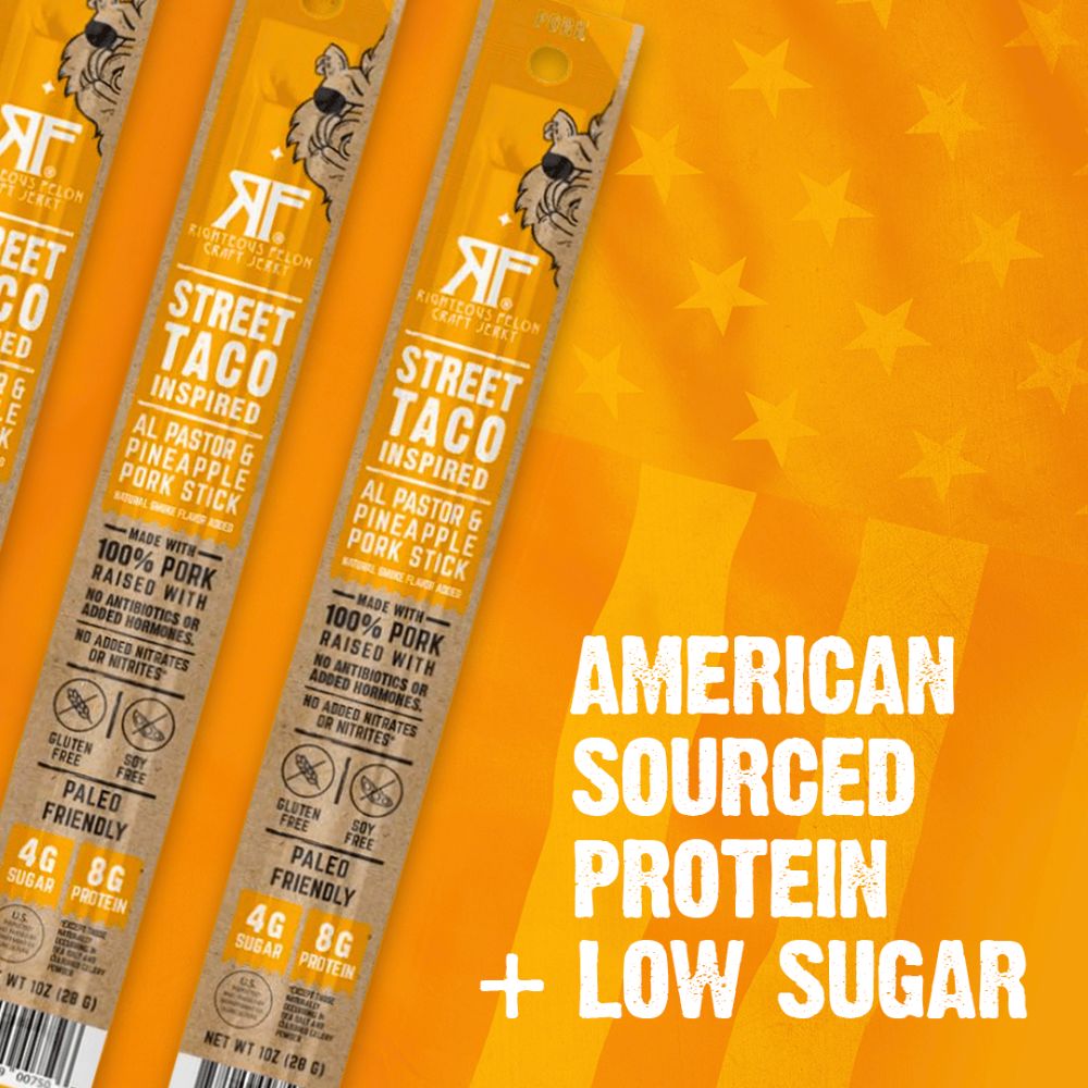 Street Taco Pork Stick (3-Pack) – Righteous Felon Craft Jerky