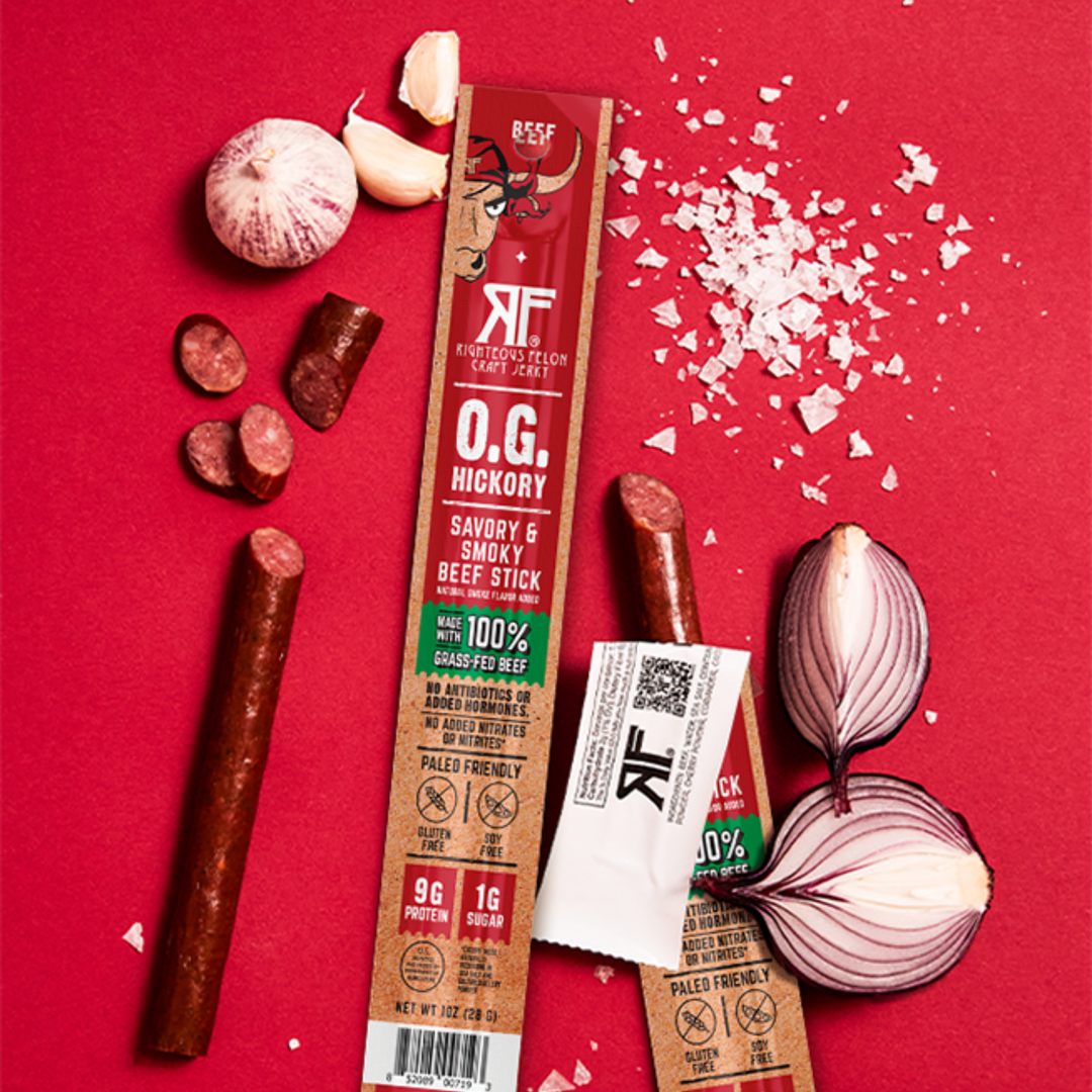 O.G. Hickory Beef Stick (3-Pack) – Righteous Felon Craft Jerky