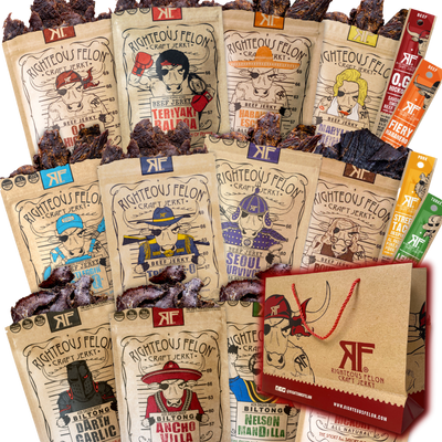 the whole shebang jerky bundle with RF gift bag