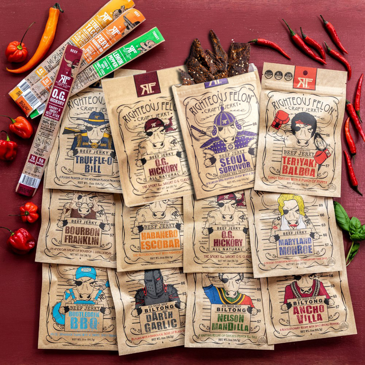 The Whole Shebang Craft Jerky Gift Bundle – Righteous Felon Craft