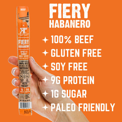 Fiery Habanero Beef Stick (3-Pack)