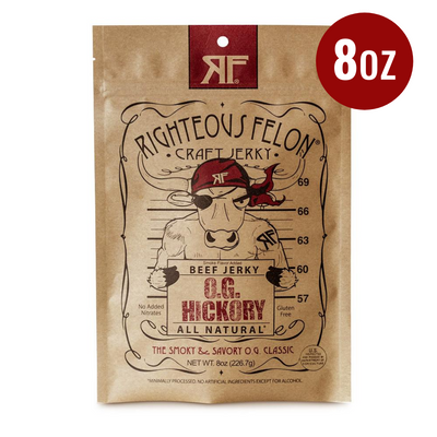 Righteous Felon O.G. Hickory Bulk Jerky 8oz