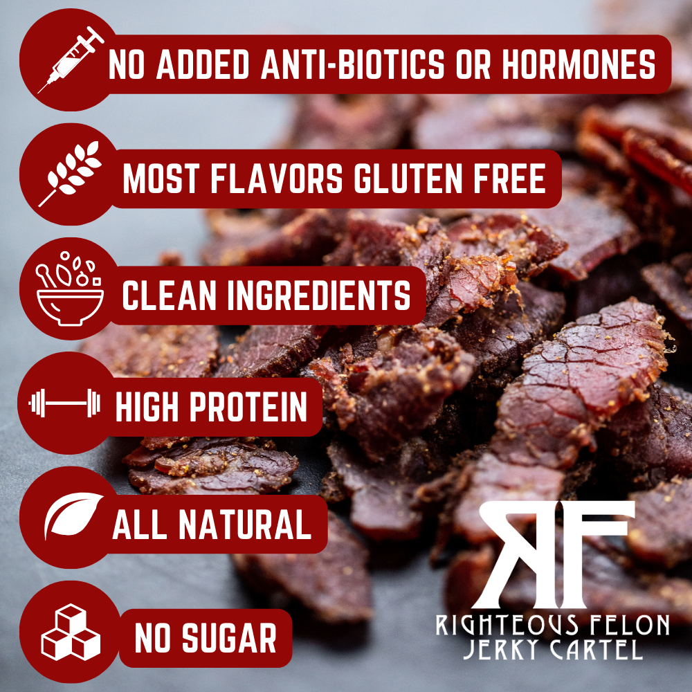 No added anti-biotics or hormones, most flavors gluten free, clean ingredients, high protein, all natural, no sugar.