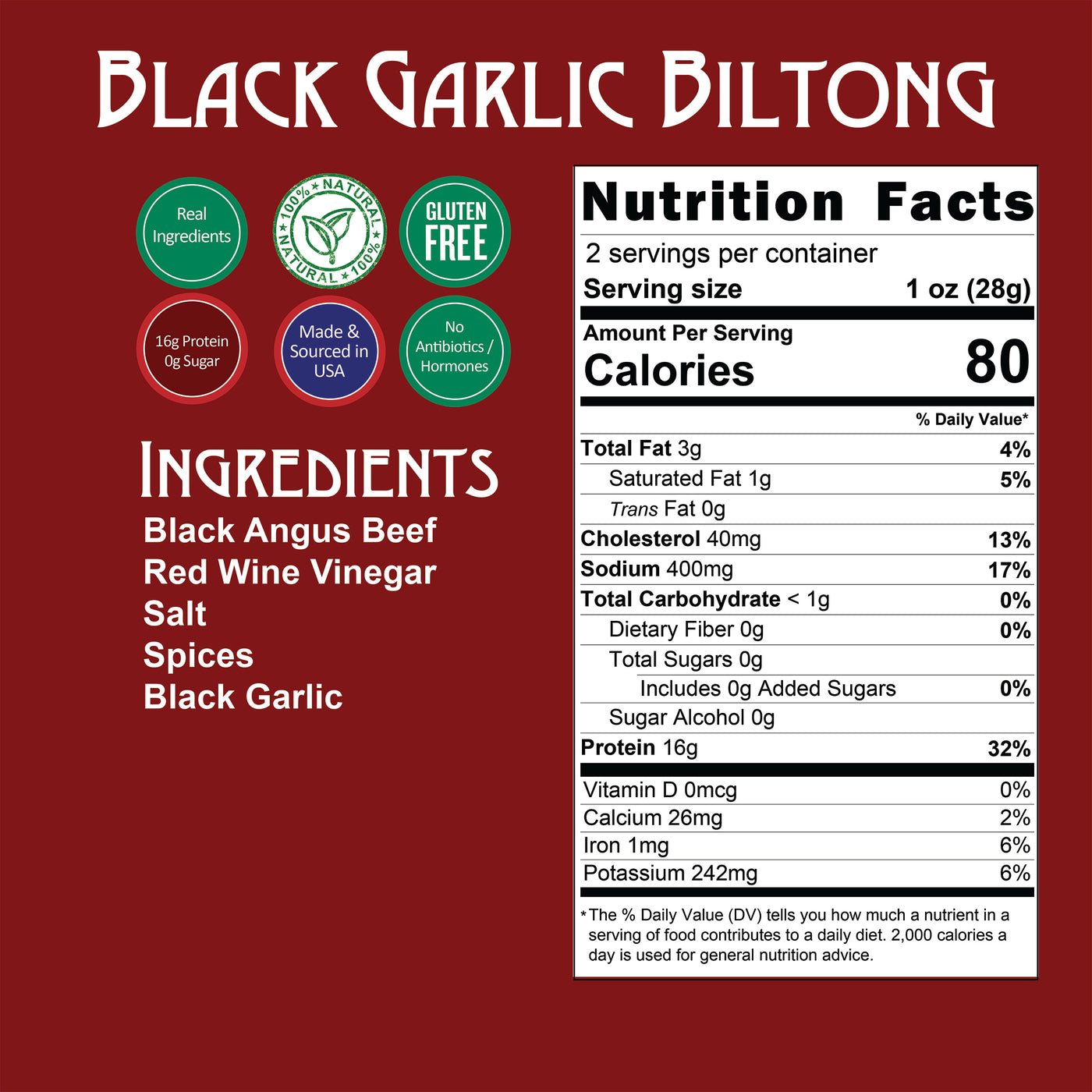 R&D - Black Garlic Biltong