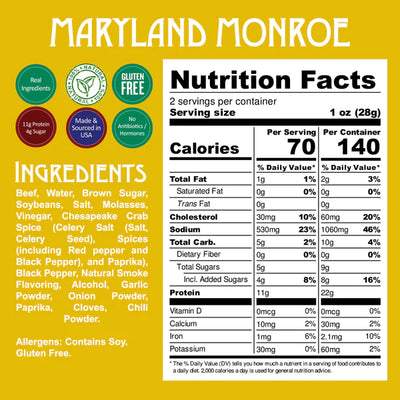 Maryland Monroe Beef Jerky (8-pack)