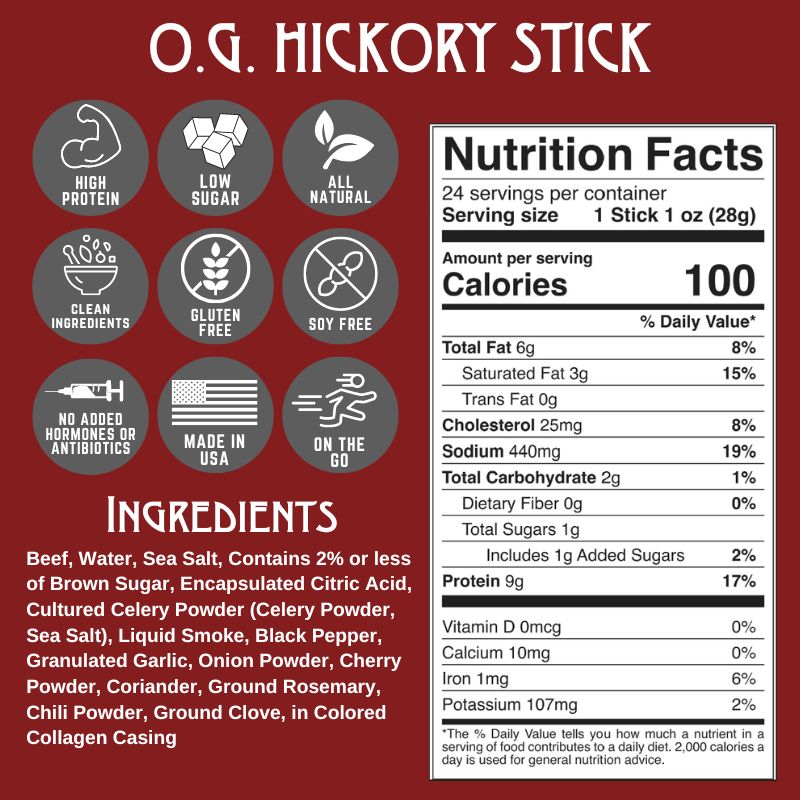 O.G. Hickory Beef Stick (3-Pack)