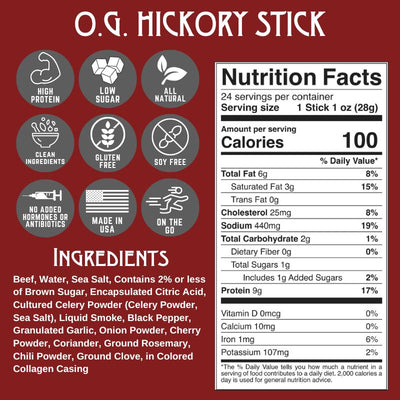 O.G. Hickory Beef Stick (24-Pack)