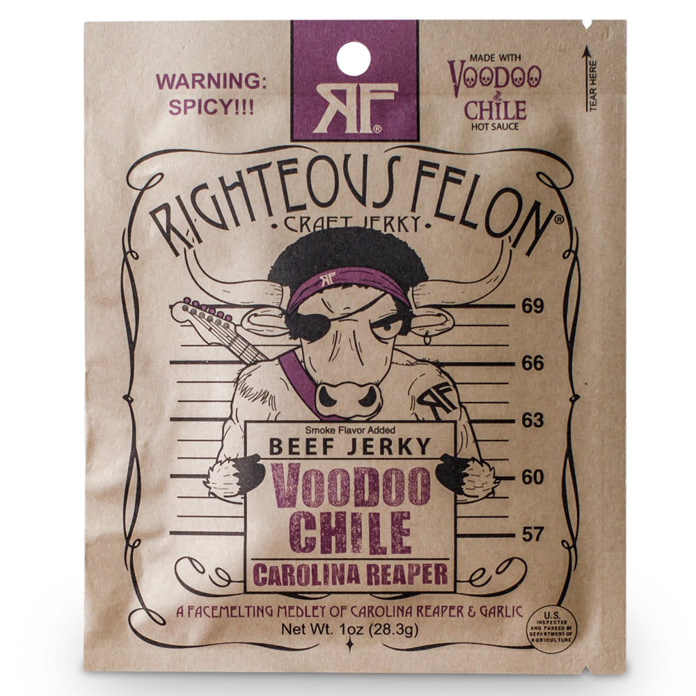 Righteous Felon 1oz Voodoo Beef Jerky (16ct)