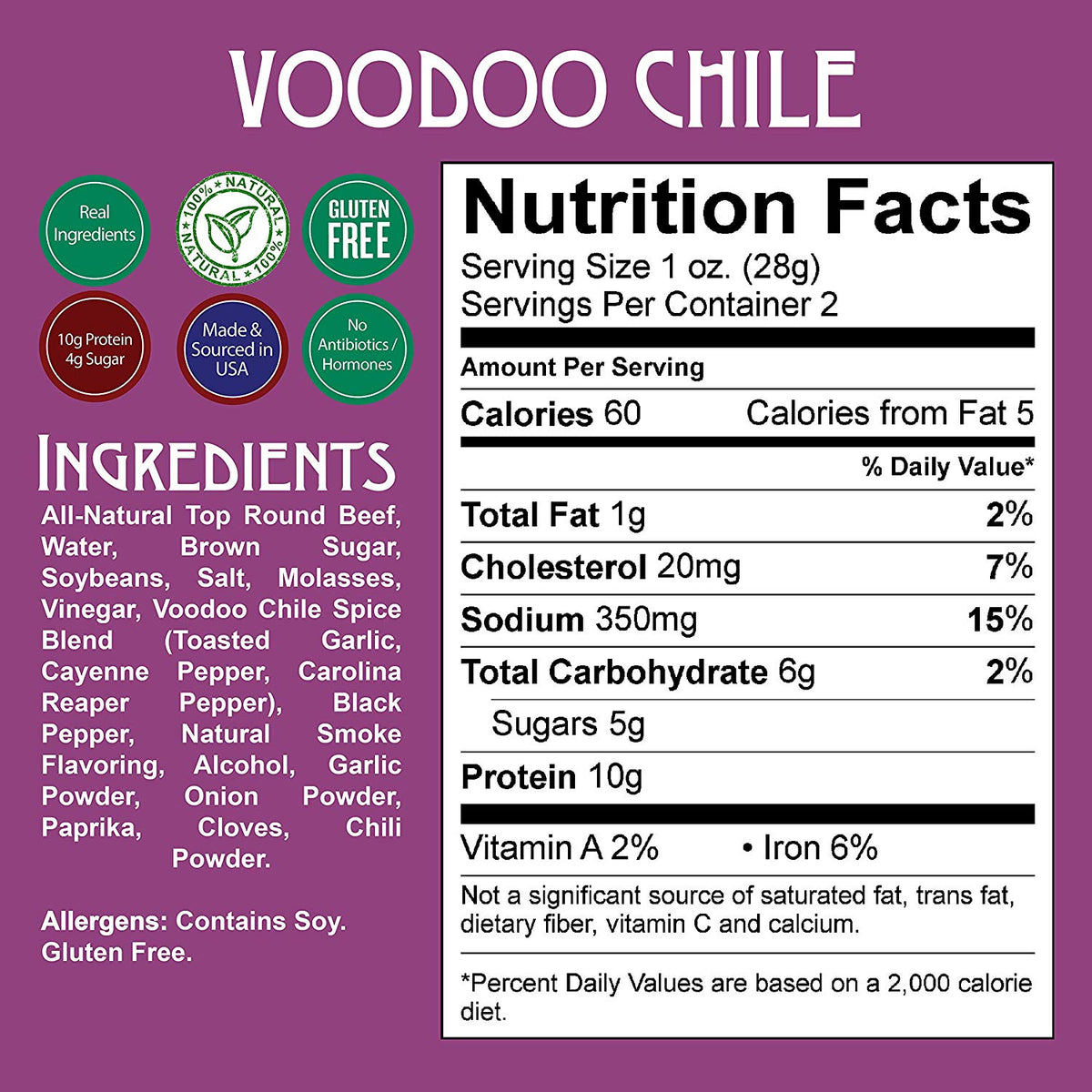 Voodoo Chile Beef Jerky