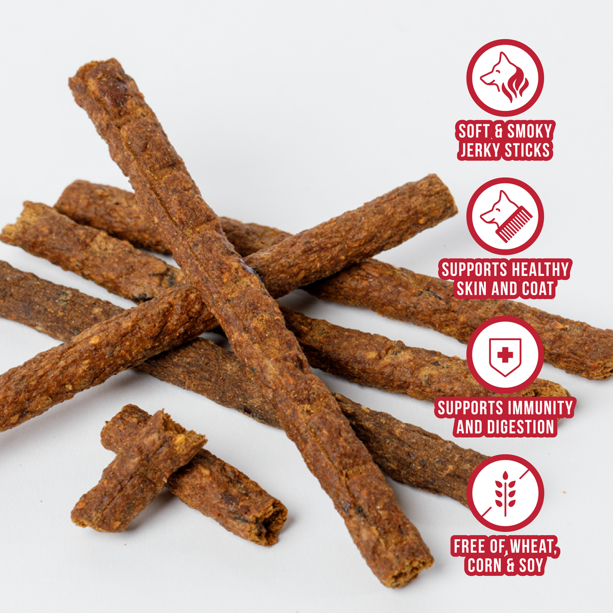 WILD RANGER BEEF &amp; SUPERFOODS JERKY DOG TREATS 8OZ