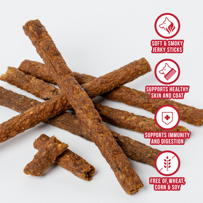 Wild Ranger Beef & Superfoods Jerky Dog Treats (8oz)