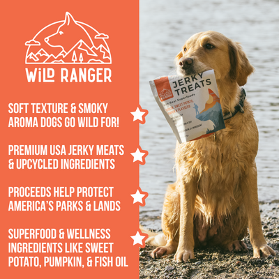 Wild Ranger Chicken & Superfoods Jerky Dog Treats (8oz)