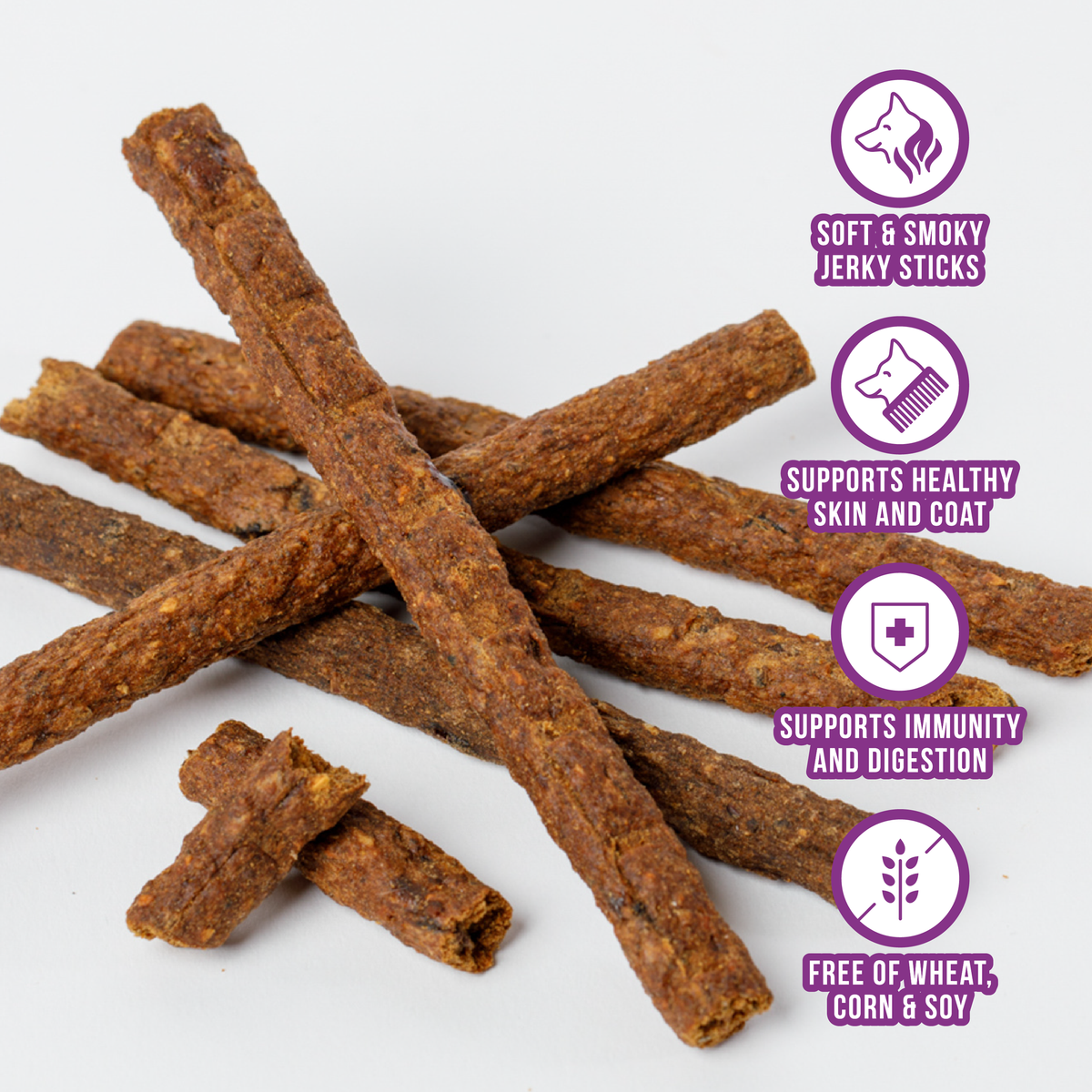 WILD RANGER DUCK &amp; SUPERFOODS JERKY DOG TREATS 8OZ