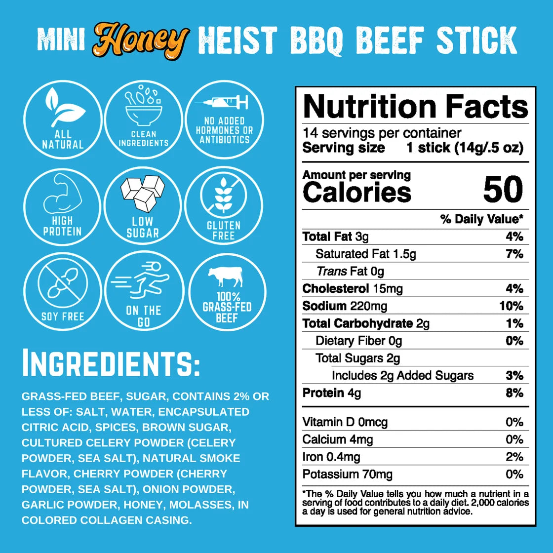 Honey Heist BBQ nutrition facts